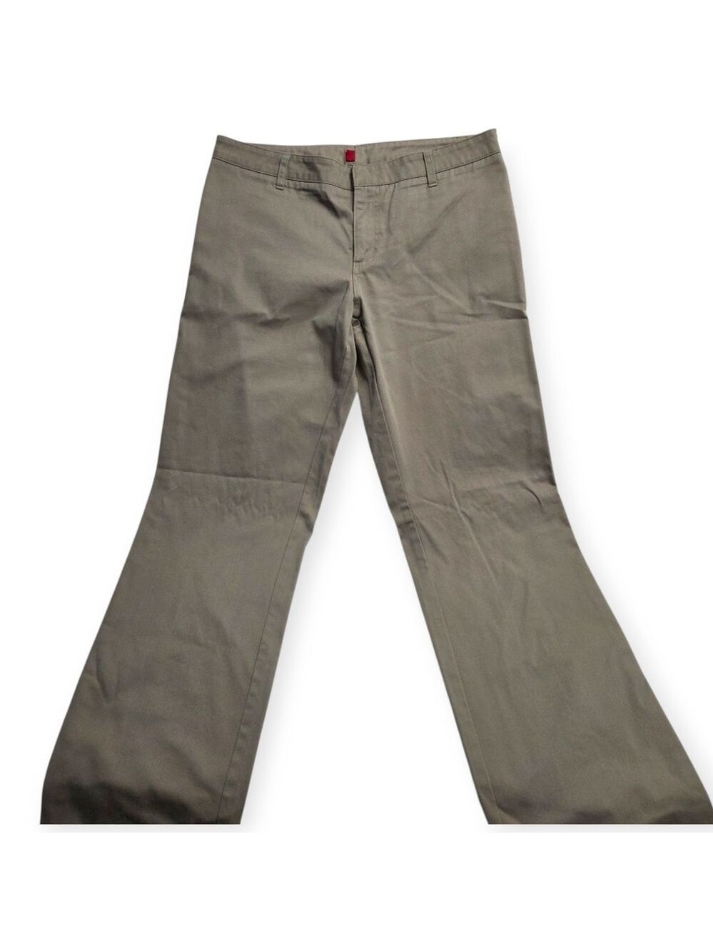 Dickies Khaki Bootcut Pants Mid Rise Trousers